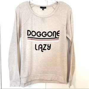 Super Soft Graphic Pajama Top Sweatshirt Sweater